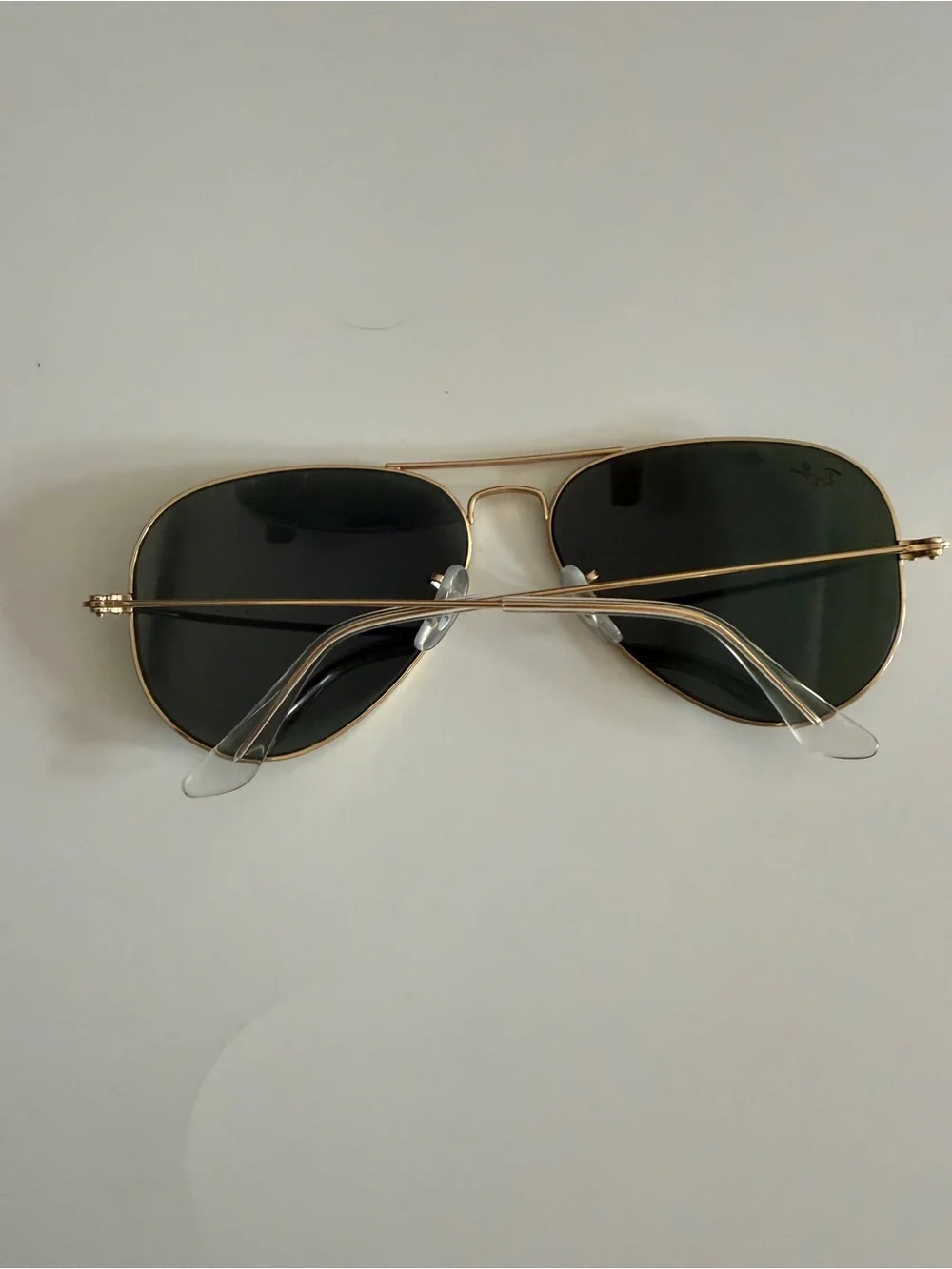 Ray-Ban RB3136 Caravan Sunglasses Gold Green G-15 58mm With Case Booklet Cloth